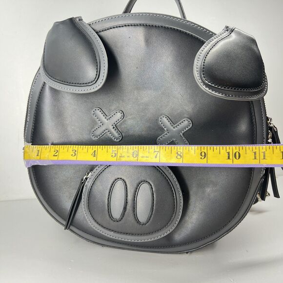 Collector Edition Jeffree Star X Shane Dawson Black Leather Pig Large Backpack - Picture 12 of 16